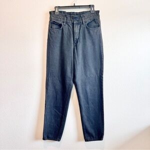 Joe’s Jeans The Brinkley High Rise Paperbag Jeans Women’s 28 Black Tapered